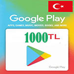 گیفت كارت گوگل پلی 1000 لیر ترکیه
